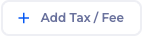 Close-up of the Add Tax Fee button