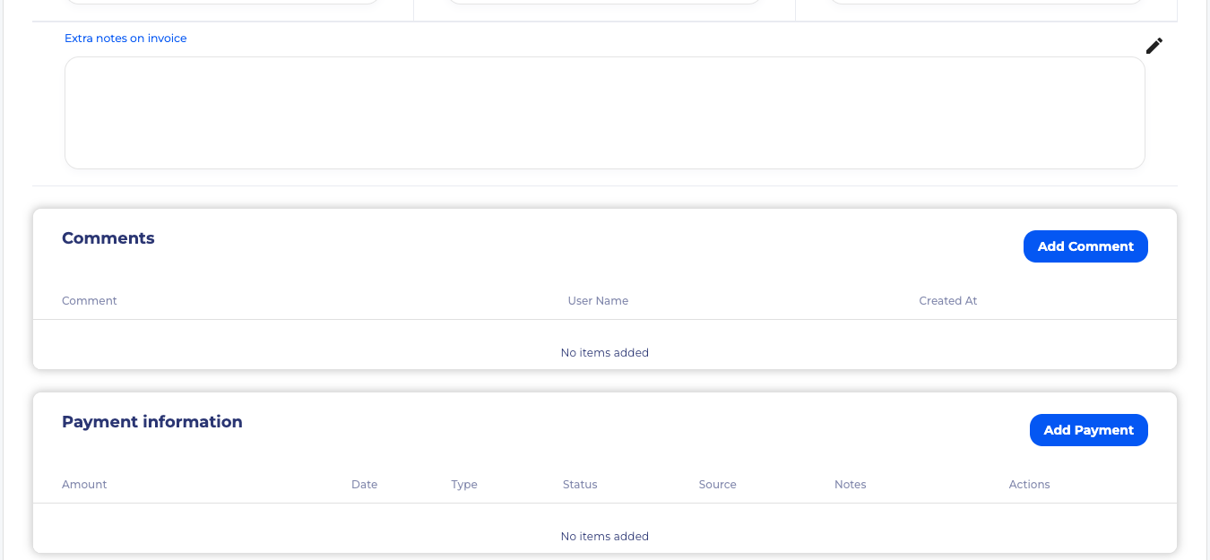 SimpleStay customer information and guest information sections in the order builder