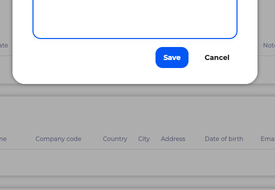 SimpleStay Add comment dialog with comment field and save button